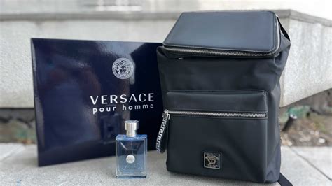 versace with backpack macy's|Versace perfume.